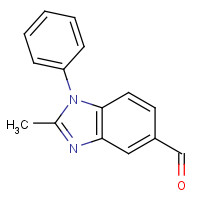 4597-22-2 2-methyl-1-phenylbenzimidazole-5-carbaldehyde chemical structure