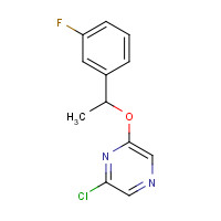 426829-21-2 2-chloro-6-[1-(3-fluorophenyl)ethoxy]pyrazine chemical structure