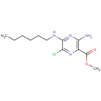 1472-27-1 methyl 3-amino-6-chloro-5-(hexylamino)pyrazine-2-carboxylate chemical structure