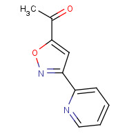 889939-02-0 1-(3-pyridin-2-yl-1,2-oxazol-5-yl)ethanone chemical structure