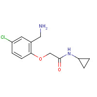 195517-92-1 2-[2-(aminomethyl)-4-chlorophenoxy]-N-cyclopropylacetamide chemical structure