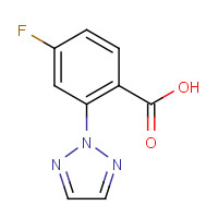1293284-50-0 4-fluoro-2-(triazol-2-yl)benzoic acid chemical structure