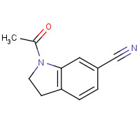 15861-34-4 1-acetyl-2,3-dihydroindole-6-carbonitrile chemical structure
