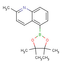 876922-75-7 2-methyl-5-(4,4,5,5-tetramethyl-1,3,2-dioxaborolan-2-yl)quinoline chemical structure