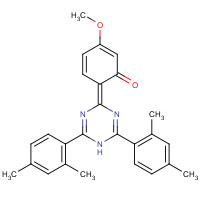 1820-28-6 6-[2,6-bis(2,4-dimethylphenyl)-1H-1,3,5-triazin-4-ylidene]-3-methoxycyclohexa-2,4-dien-1-one chemical structure