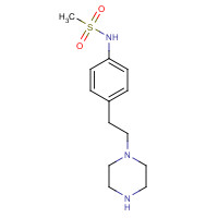 136188-94-8 N-[4-(2-piperazin-1-ylethyl)phenyl]methanesulfonamide chemical structure