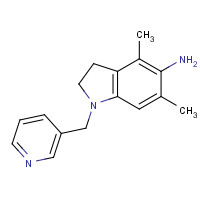 1114453-57-4 4,6-dimethyl-1-(pyridin-3-ylmethyl)-2,3-dihydroindol-5-amine chemical structure