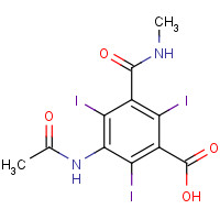2276-90-6 3-acetamido-2,4,6-triiodo-5-(methylcarbamoyl)benzoic acid chemical structure