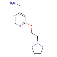 1135492-12-4 [2-(2-pyrrolidin-1-ylethoxy)pyridin-4-yl]methanamine chemical structure