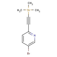 111770-80-0 2-(5-bromopyridin-2-yl)ethynyl-trimethylsilane chemical structure