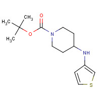 1012044-06-2 tert-butyl 4-(thiophen-3-ylamino)piperidine-1-carboxylate chemical structure