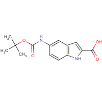 138730-81-1 5-[(2-methylpropan-2-yl)oxycarbonylamino]-1H-indole-2-carboxylic acid chemical structure