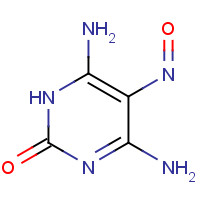 89033-55-6 4,6-diamino-5-nitroso-1H-pyrimidin-2-one chemical structure