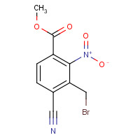 1099094-31-1 methyl 3-(bromomethyl)-4-cyano-2-nitrobenzoate chemical structure