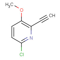 1256811-67-2 6-chloro-2-ethynyl-3-methoxypyridine chemical structure