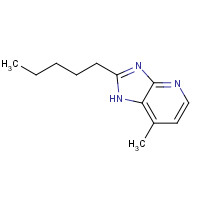 133240-14-9 7-methyl-2-pentyl-1H-imidazo[4,5-b]pyridine chemical structure