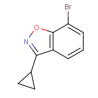 1428881-45-1 7-bromo-3-cyclopropyl-1,2-benzoxazole chemical structure