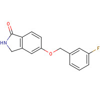659737-45-8 5-[(3-fluorophenyl)methoxy]-2,3-dihydroisoindol-1-one chemical structure