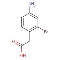 66949-42-6 2-(4-amino-2-bromophenyl)acetic acid chemical structure