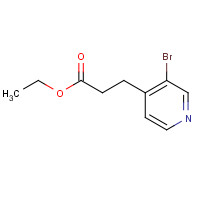 463303-98-2 ethyl 3-(3-bromopyridin-4-yl)propanoate chemical structure