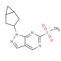 1365170-20-2 1-(3-bicyclo[3.1.0]hexanyl)-6-methylsulfonylpyrazolo[3,4-d]pyrimidine chemical structure