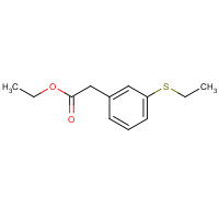 1363179-51-4 ethyl 2-(3-ethylsulfanylphenyl)acetate chemical structure