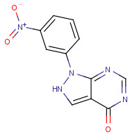 65973-98-0 1-(3-nitrophenyl)-2H-pyrazolo[3,4-d]pyrimidin-4-one chemical structure