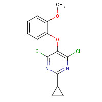 329924-27-8 4,6-dichloro-2-cyclopropyl-5-(2-methoxyphenoxy)pyrimidine chemical structure