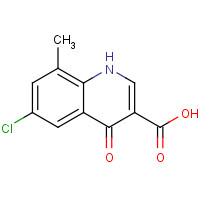 218156-60-6 6-chloro-8-methyl-4-oxo-1H-quinoline-3-carboxylic acid chemical structure