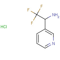 1138011-22-9 2,2,2-trifluoro-1-pyridin-3-ylethanamine;hydrochloride chemical structure