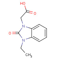 406944-97-6 2-(3-ethyl-2-oxobenzimidazol-1-yl)acetic acid chemical structure