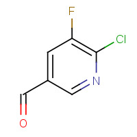 950691-52-8 6-chloro-5-fluoropyridine-3-carbaldehyde chemical structure