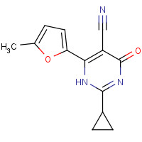 1190976-90-9 2-cyclopropyl-6-(5-methylfuran-2-yl)-4-oxo-1H-pyrimidine-5-carbonitrile chemical structure