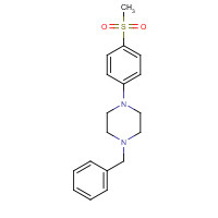 166438-71-7 1-benzyl-4-(4-methylsulfonylphenyl)piperazine chemical structure