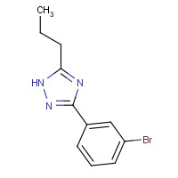 1247833-59-5 3-(3-bromophenyl)-5-propyl-1H-1,2,4-triazole chemical structure