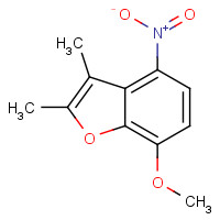 15868-62-9 7-methoxy-2,3-dimethyl-4-nitro-1-benzofuran chemical structure