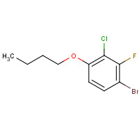 909122-20-9 1-bromo-4-butoxy-3-chloro-2-fluorobenzene chemical structure