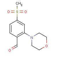 1197193-22-8 4-methylsulfonyl-2-morpholin-4-ylbenzaldehyde chemical structure