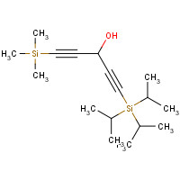 167971-38-2 1-trimethylsilyl-5-tri(propan-2-yl)silylpenta-1,4-diyn-3-ol chemical structure