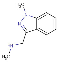 124491-38-9 N-methyl-1-(1-methylindazol-3-yl)methanamine chemical structure