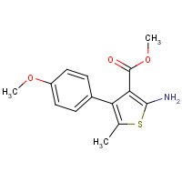 350989-87-6 methyl 2-amino-4-(4-methoxyphenyl)-5-methylthiophene-3-carboxylate chemical structure