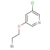 1018974-74-7 3-(2-bromoethoxy)-5-chloropyridine chemical structure