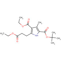 1082989-68-1 2-O-tert-butyl 4-O-ethyl 5-(3-ethoxy-3-oxopropyl)-3-methyl-1H-pyrrole-2,4-dicarboxylate chemical structure