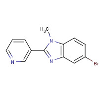 1356480-43-7 5-bromo-1-methyl-2-pyridin-3-ylbenzimidazole chemical structure