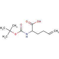 214206-61-8 2-[(2-methylpropan-2-yl)oxycarbonylamino]hex-5-enoic acid chemical structure