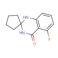 1272756-06-5 5-fluorospiro[1,3-dihydroquinazoline-2,1'-cyclopentane]-4-one chemical structure