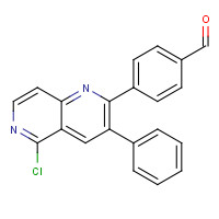 917363-90-7 4-(5-chloro-3-phenyl-1,6-naphthyridin-2-yl)benzaldehyde chemical structure