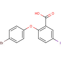 1335218-45-5 2-(4-bromophenoxy)-5-iodobenzoic acid chemical structure