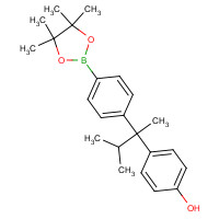1094061-21-8 4-[3-methyl-2-[4-(4,4,5,5-tetramethyl-1,3,2-dioxaborolan-2-yl)phenyl]butan-2-yl]phenol chemical structure