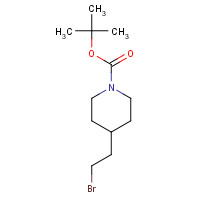 169457-73-2 tert-butyl 4-(2-bromoethyl)piperidine-1-carboxylate chemical structure